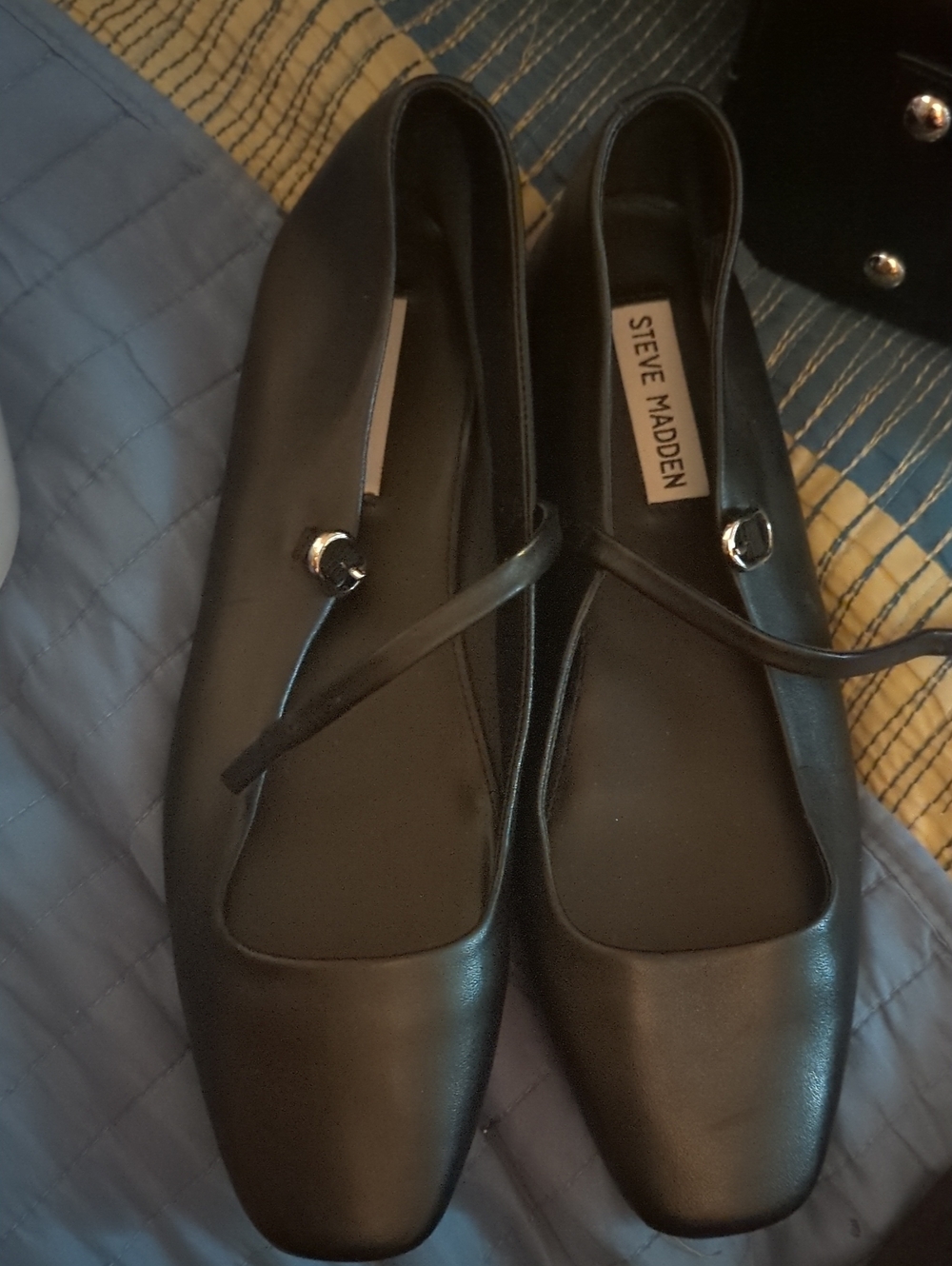 Steve Madden Women's Black Mary Jane Flats